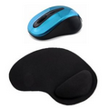 Promotek Wireless Mouse + Wrist Rest Mouse Pad